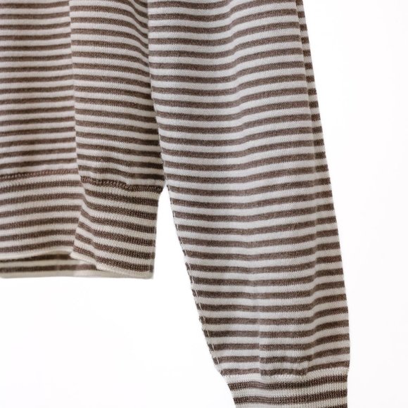 Maison Margiela Brown Striped Wool Turtleneck - Picture 5 of 11